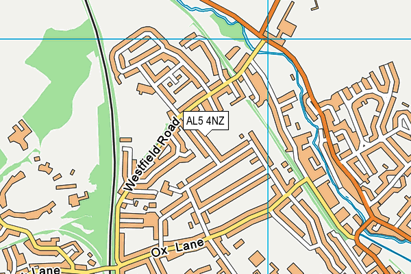 AL5 4NZ map - OS VectorMap District (Ordnance Survey)