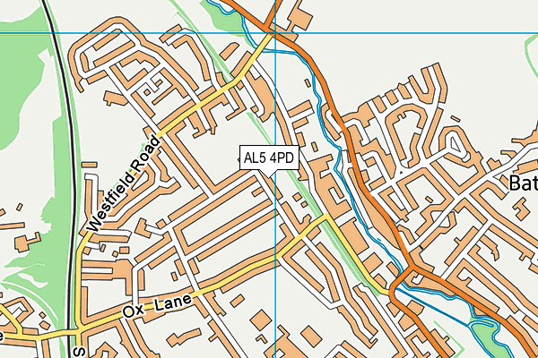 AL5 4PD map - OS VectorMap District (Ordnance Survey)