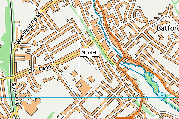 AL5 4PL map - OS VectorMap District (Ordnance Survey)