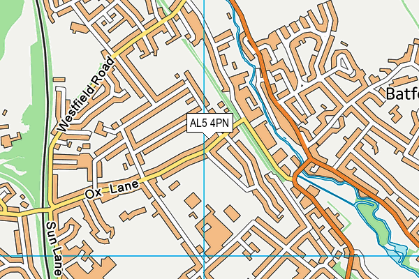 AL5 4PN map - OS VectorMap District (Ordnance Survey)