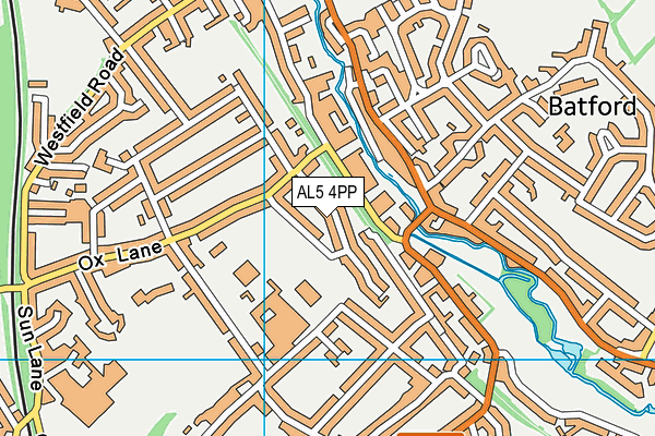 AL5 4PP map - OS VectorMap District (Ordnance Survey)