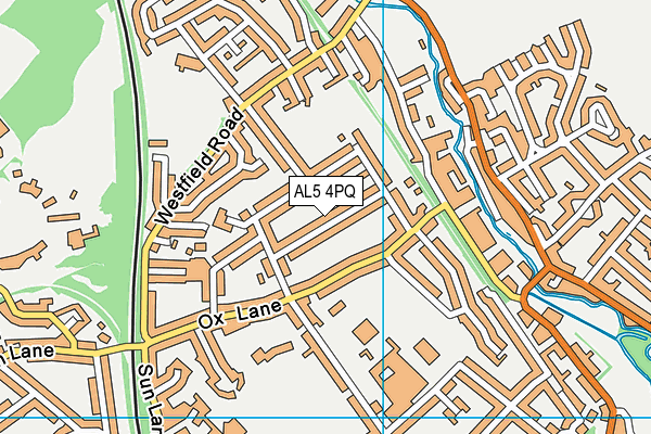 AL5 4PQ map - OS VectorMap District (Ordnance Survey)
