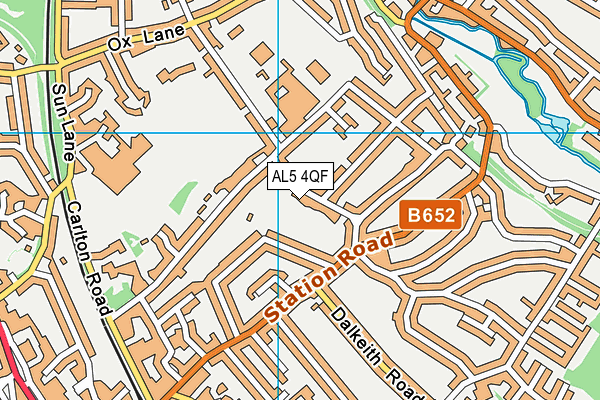 AL5 4QF map - OS VectorMap District (Ordnance Survey)