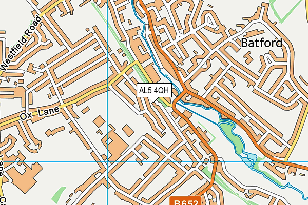AL5 4QH map - OS VectorMap District (Ordnance Survey)