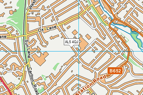 AL5 4QJ map - OS VectorMap District (Ordnance Survey)