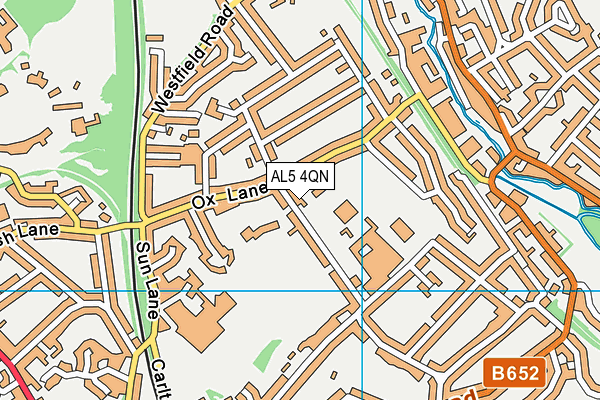 AL5 4QN map - OS VectorMap District (Ordnance Survey)
