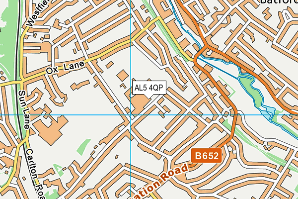 Sir John Lawes School map (AL5 4QP) - OS VectorMap District (Ordnance Survey)