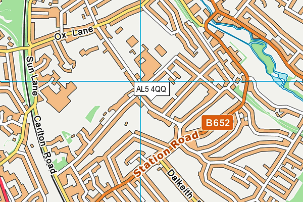 AL5 4QQ map - OS VectorMap District (Ordnance Survey)