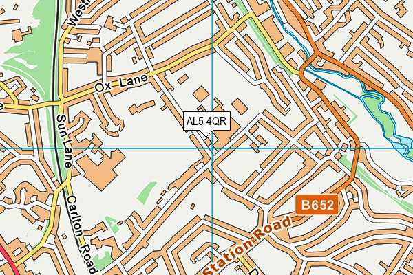 AL5 4QR map - OS VectorMap District (Ordnance Survey)