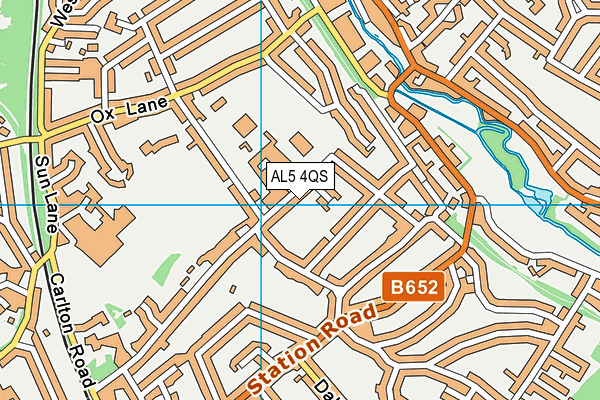 AL5 4QS map - OS VectorMap District (Ordnance Survey)