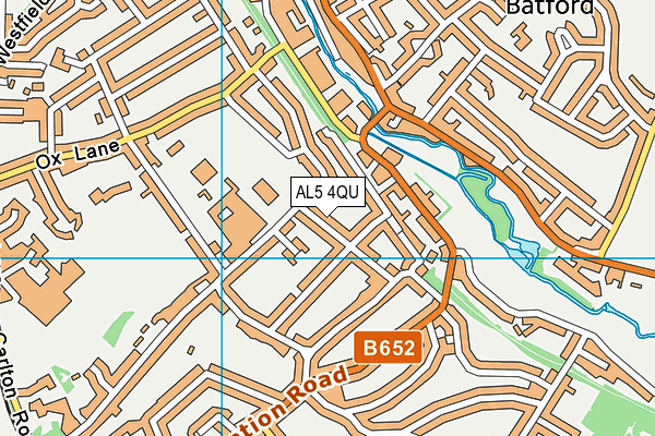 AL5 4QU map - OS VectorMap District (Ordnance Survey)