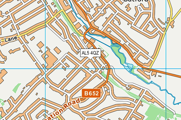 AL5 4QZ map - OS VectorMap District (Ordnance Survey)