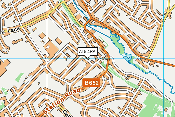 AL5 4RA map - OS VectorMap District (Ordnance Survey)