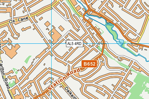 AL5 4RD map - OS VectorMap District (Ordnance Survey)