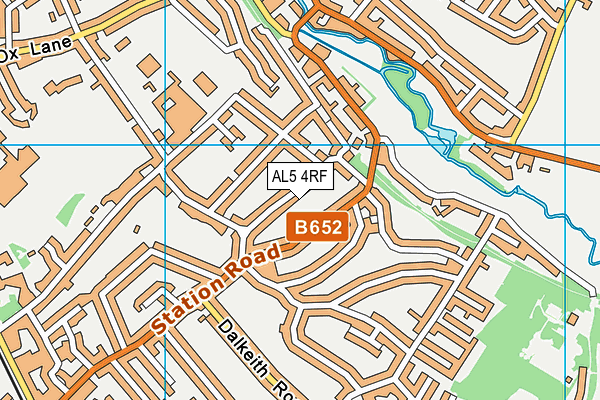 AL5 4RF map - OS VectorMap District (Ordnance Survey)