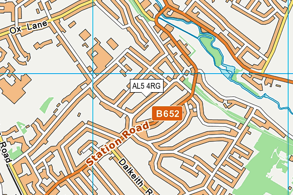 AL5 4RG map - OS VectorMap District (Ordnance Survey)