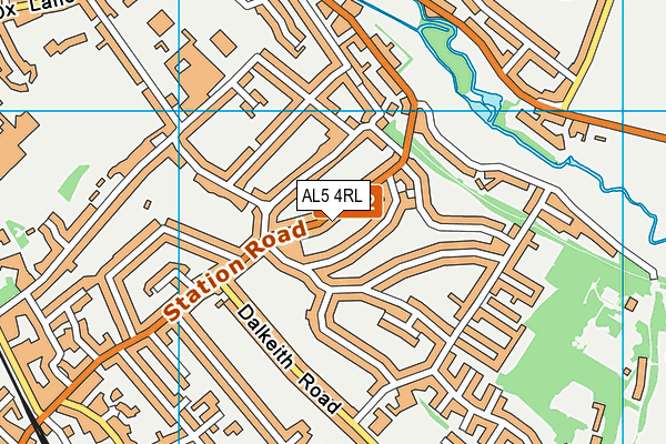 AL5 4RL map - OS VectorMap District (Ordnance Survey)