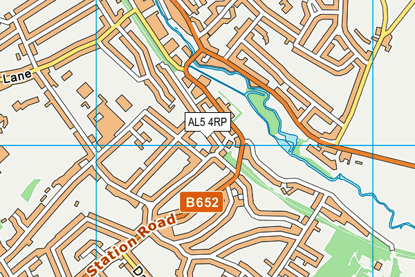 AL5 4RP map - OS VectorMap District (Ordnance Survey)