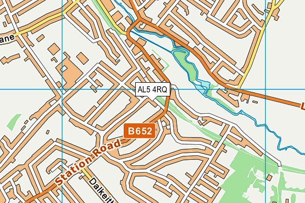 AL5 4RQ map - OS VectorMap District (Ordnance Survey)