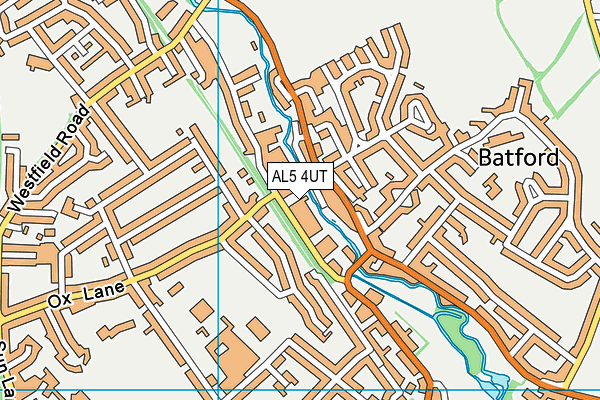 AL5 4UT map - OS VectorMap District (Ordnance Survey)