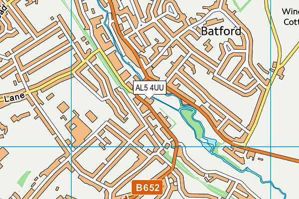 AL5 4UU map - OS VectorMap District (Ordnance Survey)