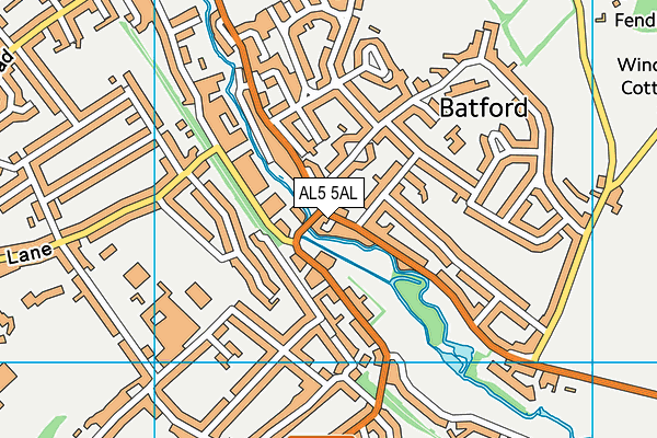 AL5 5AL map - OS VectorMap District (Ordnance Survey)