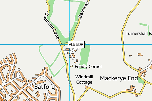 AL5 5DP map - OS VectorMap District (Ordnance Survey)