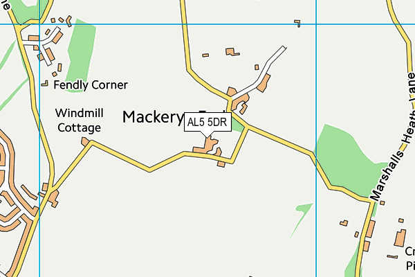 AL5 5DR map - OS VectorMap District (Ordnance Survey)