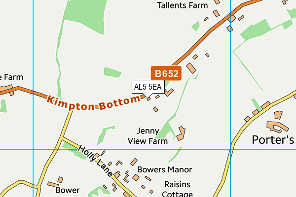 AL5 5EA map - OS VectorMap District (Ordnance Survey)