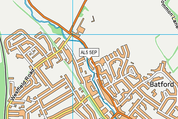 AL5 5EP map - OS VectorMap District (Ordnance Survey)