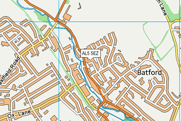 AL5 5EZ map - OS VectorMap District (Ordnance Survey)