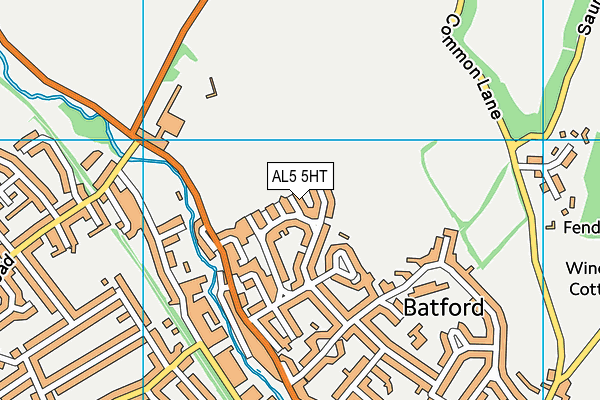 AL5 5HT map - OS VectorMap District (Ordnance Survey)