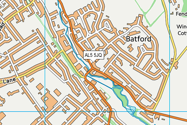 AL5 5JQ map - OS VectorMap District (Ordnance Survey)