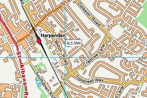 AL5 5NN map - OS VectorMap District (Ordnance Survey)