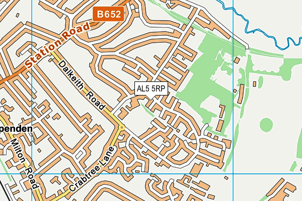 AL5 5RP map - OS VectorMap District (Ordnance Survey)