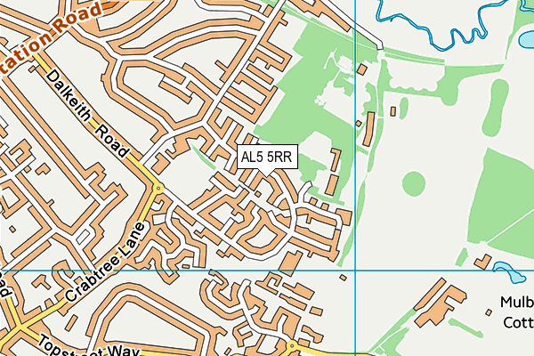 AL5 5RR map - OS VectorMap District (Ordnance Survey)