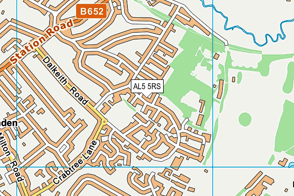 AL5 5RS map - OS VectorMap District (Ordnance Survey)