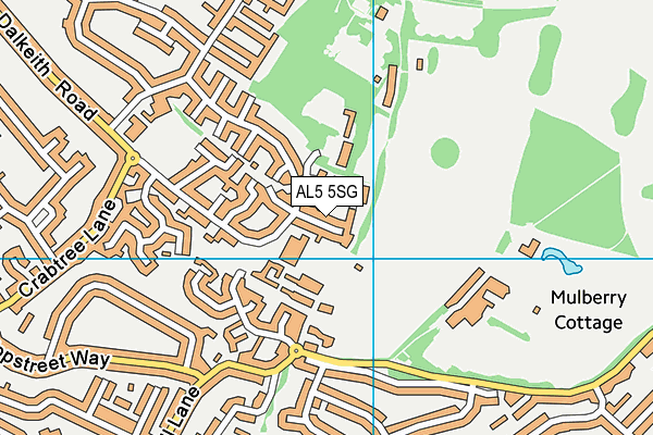 AL5 5SG map - OS VectorMap District (Ordnance Survey)