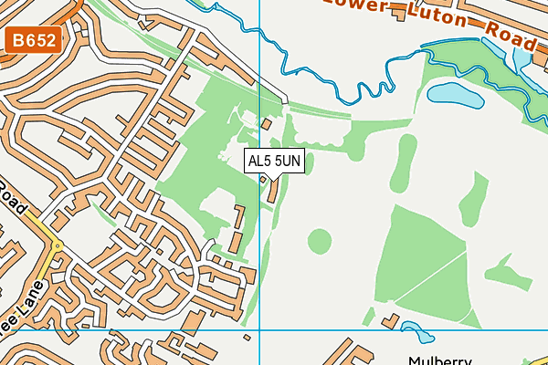 AL5 5UN map - OS VectorMap District (Ordnance Survey)