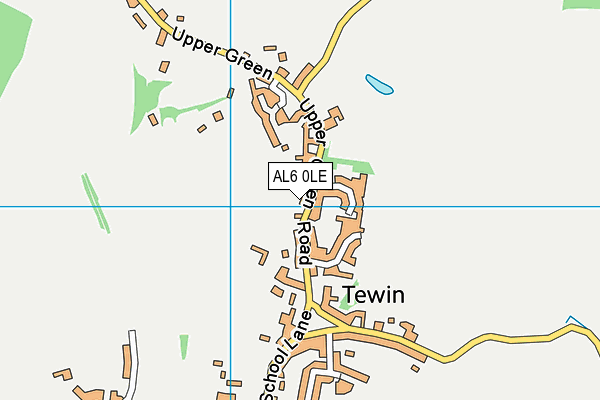 Tewin Recreation Ground map (AL6 0LE) - OS VectorMap District (Ordnance Survey)