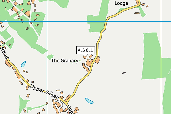 AL6 0LL map - OS VectorMap District (Ordnance Survey)