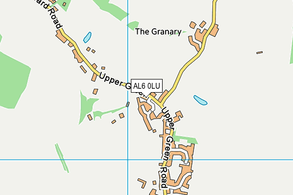 AL6 0LU map - OS VectorMap District (Ordnance Survey)