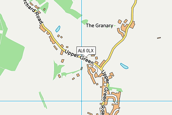 AL6 0LX map - OS VectorMap District (Ordnance Survey)