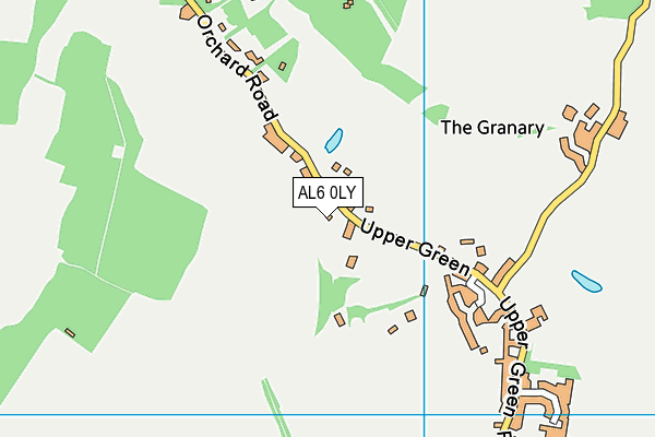 AL6 0LY map - OS VectorMap District (Ordnance Survey)
