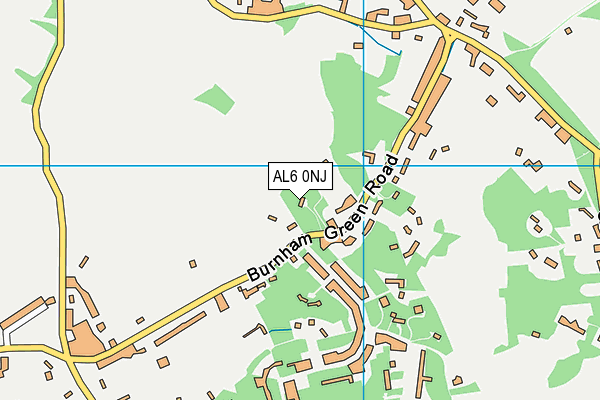 AL6 0NJ map - OS VectorMap District (Ordnance Survey)