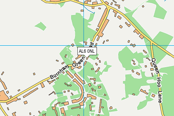 AL6 0NL map - OS VectorMap District (Ordnance Survey)