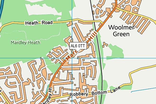 Map of WELWYN BUSINESS SERVICES LTD at district scale