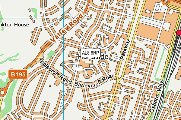 AL8 6RP map - OS VectorMap District (Ordnance Survey)