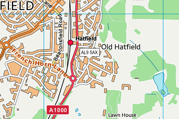 Map of GREEN LANE HOMES (HATFIELD) 2020 LTD at district scale