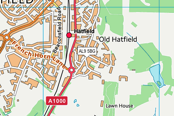 Map of NICHOLSONS (HATFIELD) LIMITED at district scale